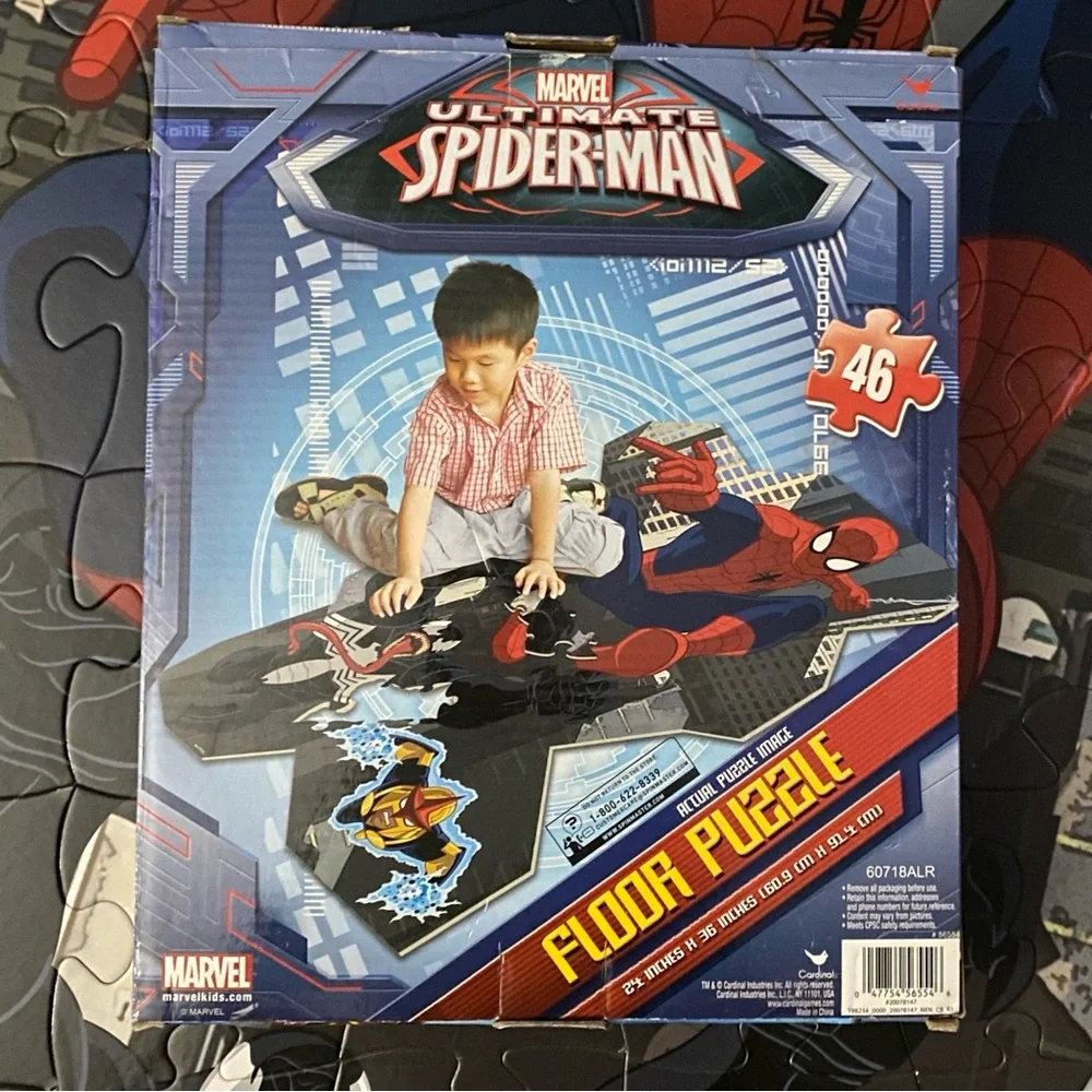Marvel Spider-Man Kids Red & Blue Spider-Man Floor Puzzle 46 Piece